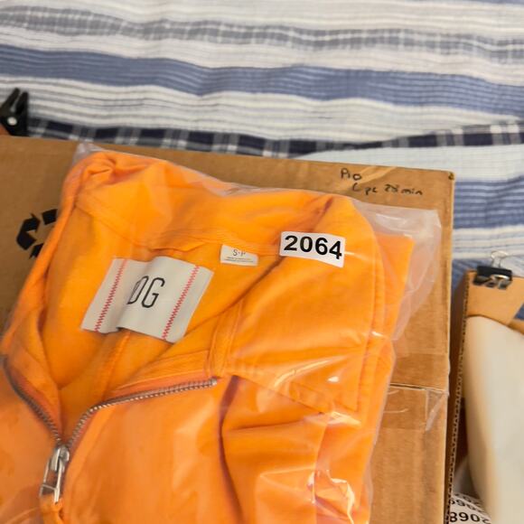 BDG Urban Outfitter 1/4 Zip Polo Men's S Long Sleeve Fleece Spread Collar Pocket - Picture 12 of 12